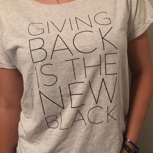 Grey and Black Graphic Tee